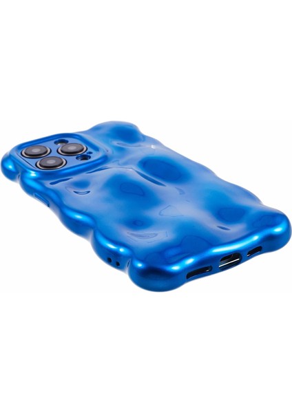 Apple iPhone13 Pro Tpu Kasası Için Wavy Edge Macaron Renkli Cep Telefonu Kapak-Klein Blue (Yurt Dışından)