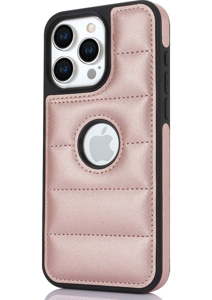 Apple iPhone14 Pro Max Pu Deri+Tpu Logo Window-Rose Altın ile Iyi Korunmuş Cep Telefon Kılıfı (Yurt Dışından) fiyatları