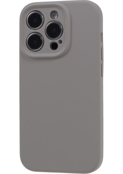 Apple iPhone13 Pro 6.1 Inç Çizik Anti-Çizik Sıvı Silikon+Pc Telefon Kapak-Gri Için Hassas Kesme Telefon Kasası (Yurt Dışından)