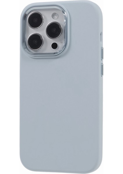 Apple iPhone12/12 Pro 6.1 Inç Alüminyum Alaşım Kamera Çerçevesi Sıvı Silikon+Pc Telefon Kasa Mavisi Gri (Yurt Dışından) fiyatları