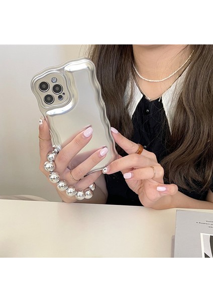 Apple iPhone14 Pro Max Case Için Tpu Air Ramps Anti Drop Anti Drop Telefon Kapağı Bilek Zinciri Silver (Yurt Dışından) modelleri