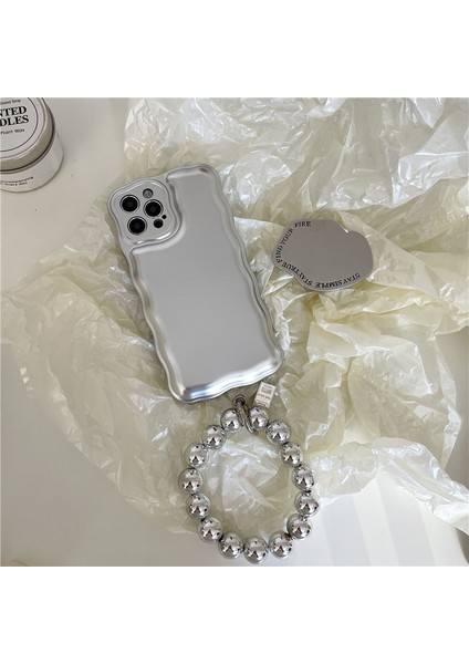 Apple iPhone14 Pro Max Case Için Tpu Air Ramps Anti Drop Anti Drop Telefon Kapağı Bilek Zinciri Silver (Yurt Dışından) indirimleri