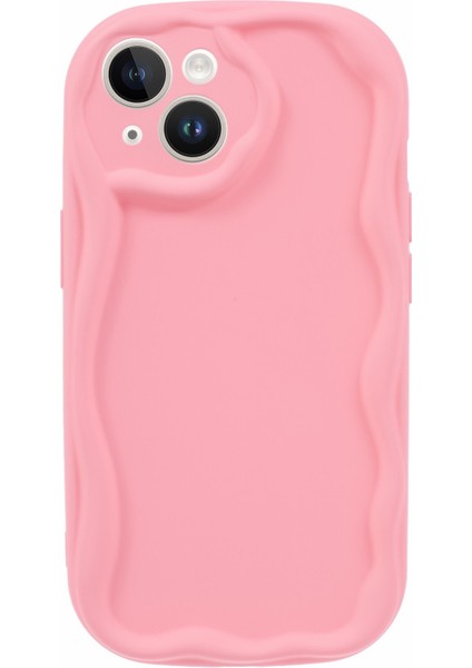 Apple iPhone13 Case Anti-Cratch Candy Renk Yumuşak Tpu Kalu Telefon Geri Kapak Gül (Yurt Dışından)