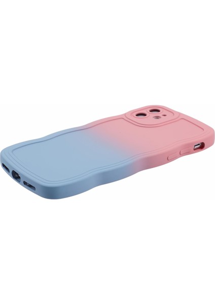 Apple iPhone11 Için Jtw Serisi Ka Ka Tpu Gradyan Telefon Kapağı-Pembe+Sky Mavisi (Yurt Dışından)