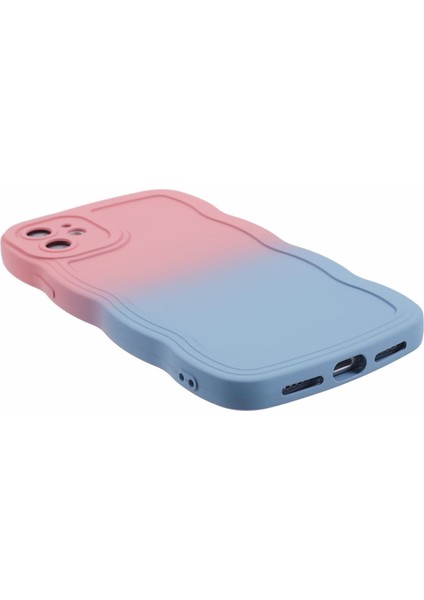 Apple iPhone11 Için Jtw Serisi Ka Ka Tpu Gradyan Telefon Kapağı-Pembe+Sky Mavisi (Yurt Dışından)