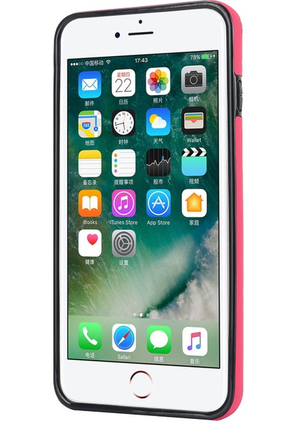 Apple iPhone7/8/se (2020)/SE (2022) Bileklik Dalga Deseni Pu+Tpu Kapak-Rose ile Cep Telefonu Kılıfı Için (Yurt Dışından)