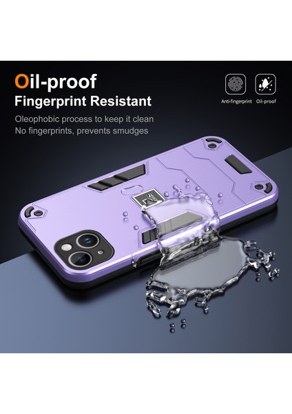 Apple iPhone14 Plus Telefon Kasası Koruyucu Sağlam Pc+Tpu Arka Kapak-Mor (Yurt Dışından) indirimleri
