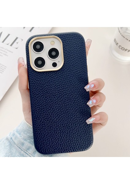 Apple iPhone14 Pro Max Magnetic Case Için Magsafe Deri Kaplamalı Tpu Akıllı Telefon Kapak Navy Blue (Yurt Dışından) fiyatları
