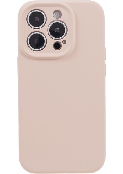 Apple iPhone13 Pro 6.1 Inç Ön Çizgiye Sıvı Silikon+Pc Telefon Kapak Işık Pembesi (Yurt Dışından)