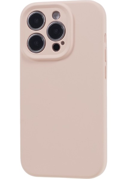 Apple iPhone13 Pro 6.1 Inç Ön Çizgiye Sıvı Silikon+Pc Telefon Kapak Işık Pembesi (Yurt Dışından)