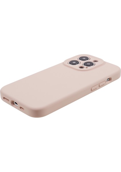 Apple iPhone13 Pro 6.1 Inç Ön Çizgiye Sıvı Silikon+Pc Telefon Kapak Işık Pembesi (Yurt Dışından)