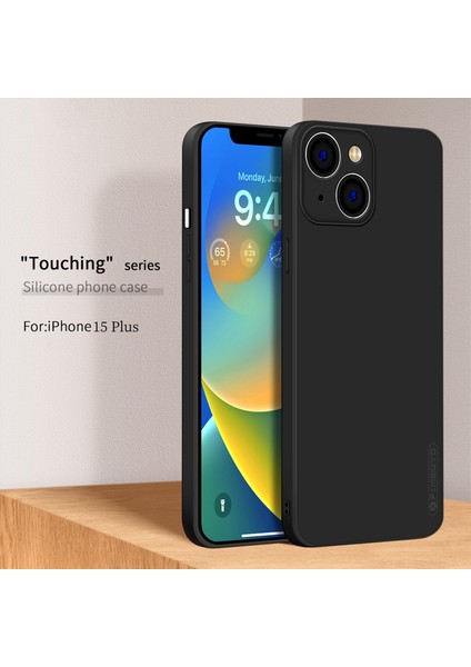 Apple iPhone15 Plus Ön Kara Çizelge Geri Koşul Kılıfı Hassas Kesim Yumuşak Tpu Telefon Kapak Black (Yurt Dışından)