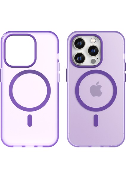 Apple iPhone14 Pro Ravaboment Mat Telefon Kılıfı Için Tpu+Pc Çizgiye Karşı Çizelge Karşıtı Kapak-Dark Mor (Yurt Dışından)