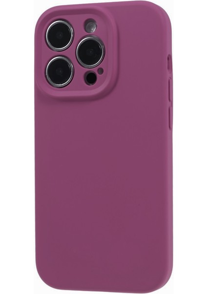 Apple iPhone12 Pro Max Için 6.7 Inç Kesin Kesim Ince Telefon Kılıfı Sıvı Silikon+Pc Anti-Drop Telefon Kapak Pitaya (Yurt Dışından)