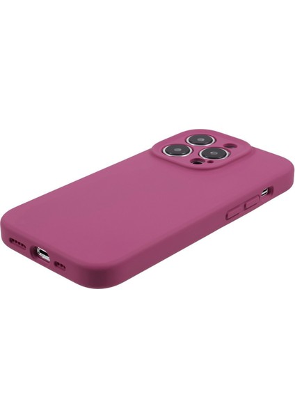 Apple iPhone12 Pro Max Için 6.7 Inç Kesin Kesim Ince Telefon Kılıfı Sıvı Silikon+Pc Anti-Drop Telefon Kapak Pitaya (Yurt Dışından)