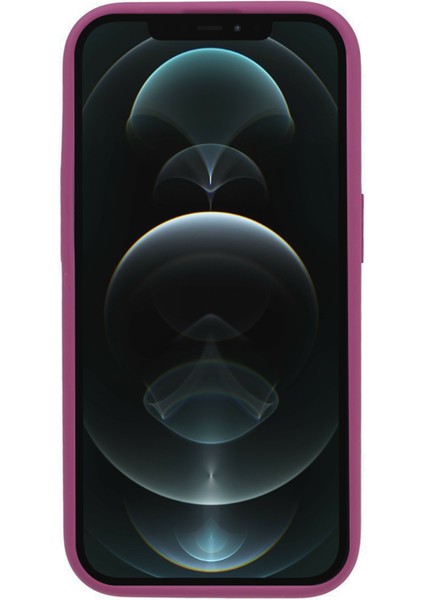Apple iPhone12 Pro Max Için 6.7 Inç Kesin Kesim Ince Telefon Kılıfı Sıvı Silikon+Pc Anti-Drop Telefon Kapak Pitaya (Yurt Dışından)