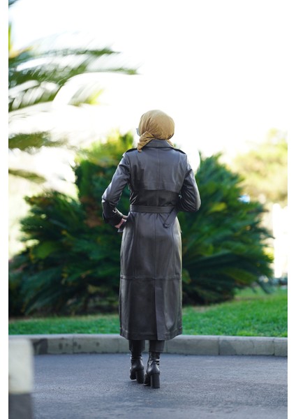 Kadın Hakiki Deri Trençkot modelleri