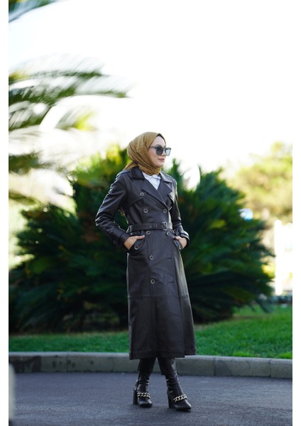 Kadın Hakiki Deri Trençkot indirimleri