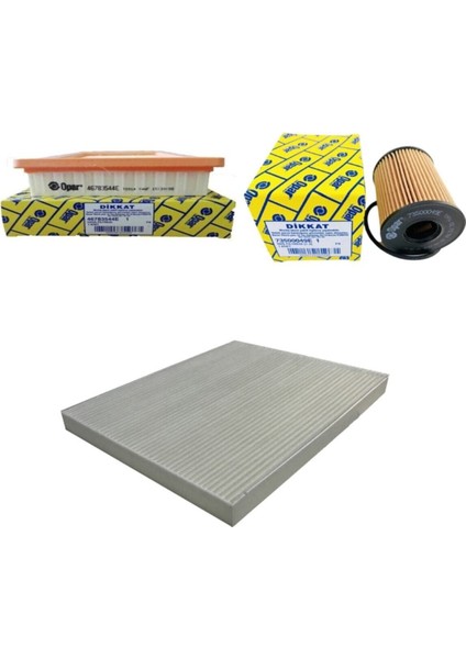 Fiat Grande Punto- Uyumlu 1.4 16V Benzinli Filtre Bakım Seti 2006-2010 95 Bg [3LÜ-OTODEPOSUSET6262B]
