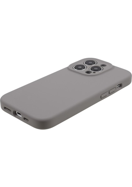 Apple iPhone 12 Pro Max Için Max 6.7 Inç Kesin Kesim Ince Telefon Kılıfı Sıvı Silikon+Pc Anti-Drop Telefon Kapak-Grey (Yurt Dışından) modelleri