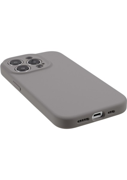 Apple iPhone 12 Pro Max Için Max 6.7 Inç Kesin Kesim Ince Telefon Kılıfı Sıvı Silikon+Pc Anti-Drop Telefon Kapak-Grey (Yurt Dışından) fırsatları