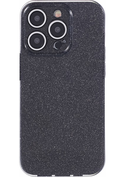 Apple iPhone 13 Pro 6.1 Inç Kasa Parıltılı Toz Jöle Tpu Anti-Drop Akıllı Telefon Kapak Black (Yurt Dışından)