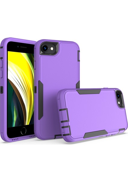 Apple iPhone 6/7/8 Için 4.7 Inç/se (2022) Case Tpu+Pc Telefon Koruyucusu Desteği Manyetik Araç Montaj-Moral/siyah (Yurt Dışından)