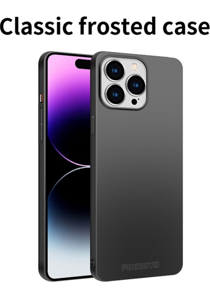 Apple iPhone 15 Pro Max Mat Telefon Kılıfı Için Manyetik Yüzük Tutucu Kırmızılı Sert Pc Telefon Kapağı (Yurt Dışından)