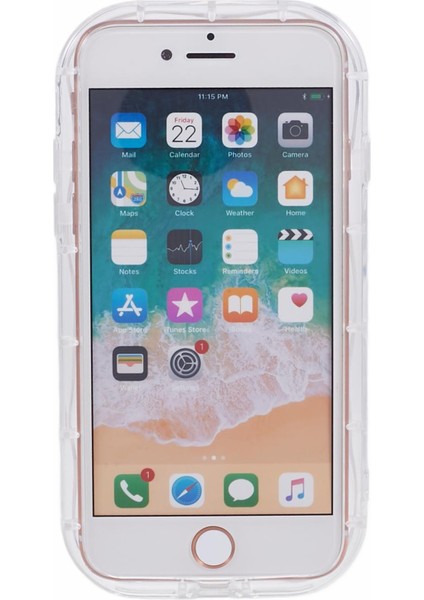 Apple iPhone 7/8 Için Telefon Vaka Dalgası Şekli Çerçevesi Tpu Kapak-Şeffaf (Yurt Dışından) fiyatları