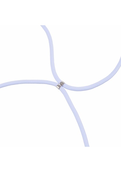 Apple iPhone 12 Pro Kılıfı Fiber Astar Için Yumuşak Tpu Long Lanyard-Light Mor ile Telefon Kapağı (Yurt Dışından)