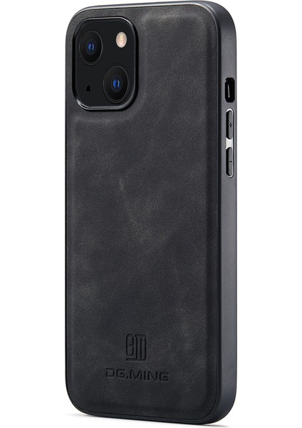 Apple iPhone 14 Case Pc+Tpu+Pu Deri Kaplamalı Arka Kabuk Black (Yurt Dışından)