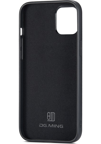 Apple iPhone 14 Case Pc+Tpu+Pu Deri Kaplamalı Arka Kabuk Black (Yurt Dışından)