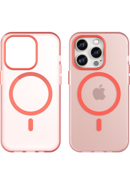Apple iPhone 14 Pro Havori Mat Telefon Kılıfı Tpu+Pc Kıç Karşıtı Kapak Kırmızısı (Yurt Dışından)