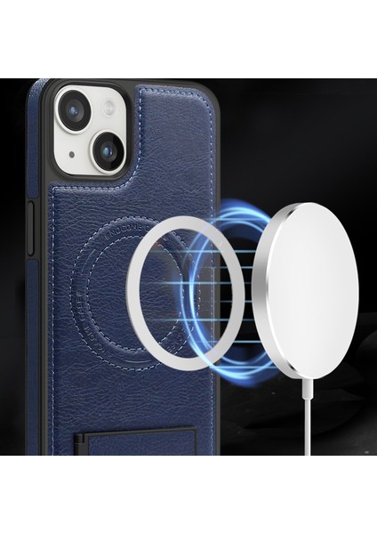 Apple iPhone 14 Plus Kılıfı Için Magsafe Slim Fit Pu Deri Kaplamalı Tpu+Pc Shell-Black ile Uyumlu (Yurt Dışından) indirimleri