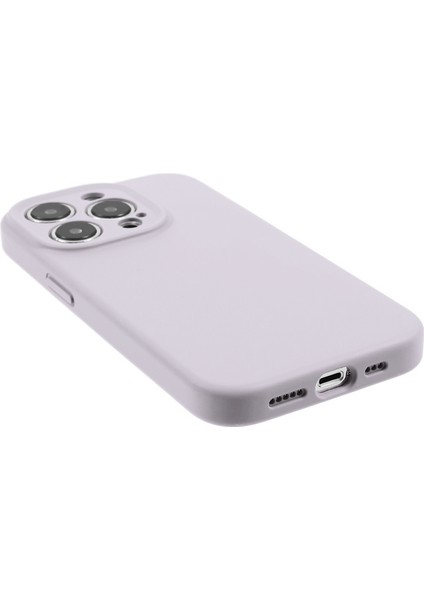 Apple iPhone 14 Pro Max Sıvı Silikon+Pc Telefon Kılıfı Anti-Drop Hassas Kesim Ince Telefon Kapak Işık Mor (Yurt Dışından) indirimleri