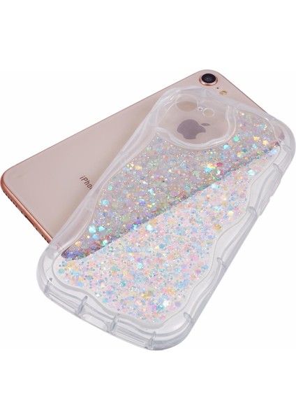 Apple iPhone 7/8 Için Jtw Serisi (Case Glitter Sequins Telefon Geri Kapak-Beyaz (Yurt Dışından) modelleri