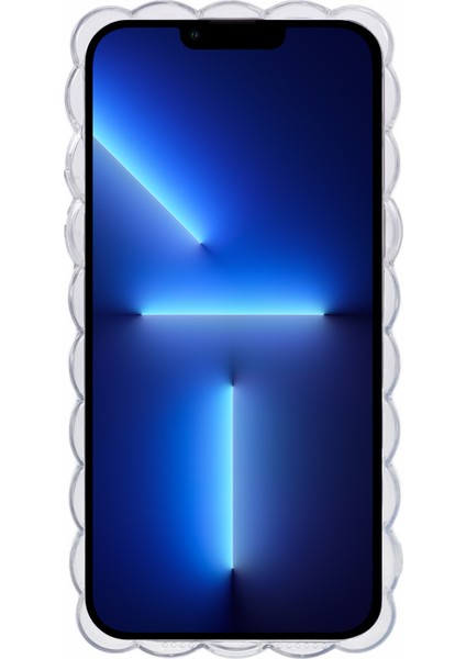 Apple iPhone 13 Pro Case Bükümlü Kenarlar Için Jtw Serisi Tpu Şok Geçirmez Epoksi Telefon Kapak Silver (Yurt Dışından)