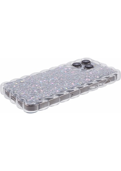Apple iPhone 13 Pro Case Bükümlü Kenarlar Için Jtw Serisi Tpu Şok Geçirmez Epoksi Telefon Kapak Silver (Yurt Dışından)