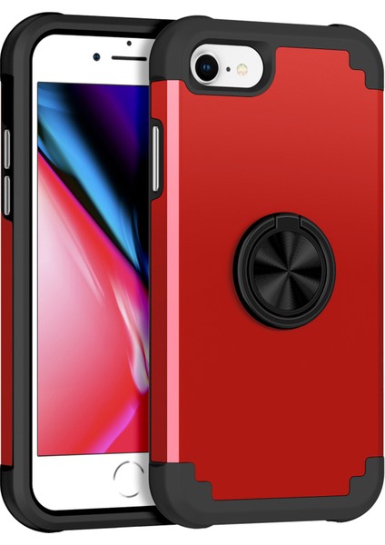 Apple iPhone 7/8/ Se Için (2020)/ Kickstand Pc+Tpu Telefon Koruyucu ile Arka Kapak Case-Red (Yurt Dışından) fiyatları