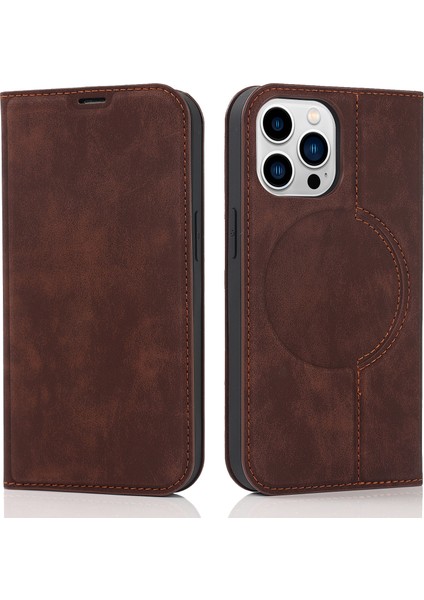 Apple iPhone 14 Pro Max Case Pu Deri Rfıd Blowantıon Mantıcety Auto Amasik Kapak Kullanım (Yurt Dışından)