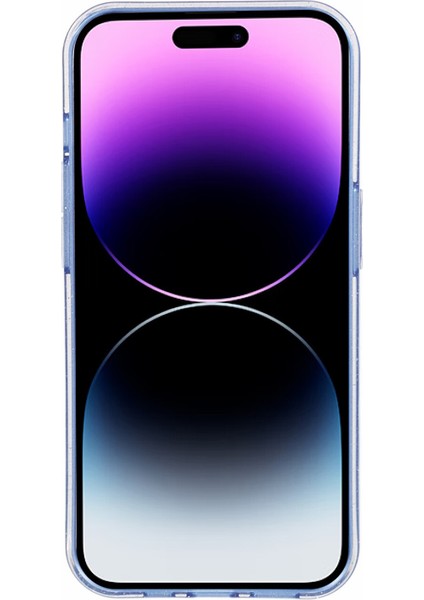 Apple iPhone 14 Pro Vaka Şık Glitter Powder Esnek Tpu Anti-Drop Telefon Kapak Mavisi (Yurt Dışından)