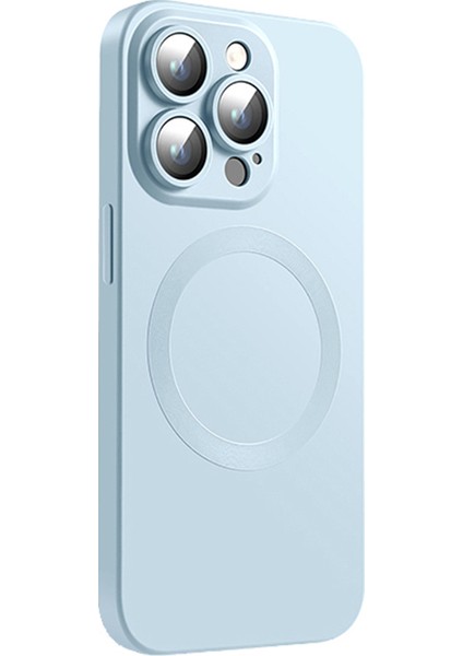 Apple iPhone 12 Pro Tpu Için Telefon Kasası Için Magsafe Soft Telefonla Uyumlu Lens Koruma-Bebek Mavi ile Uyumlu (Yurt Dışından)