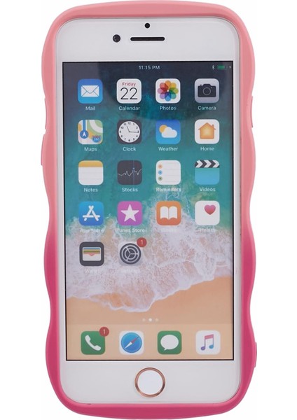 Apple iPhone 7/8 Için Jtw Serisi (Tpu Kılıf Dalgalı Kenar Çift Renkli Telefon Geri Kapak Pembe+Gül (Yurt Dışından) fiyatları