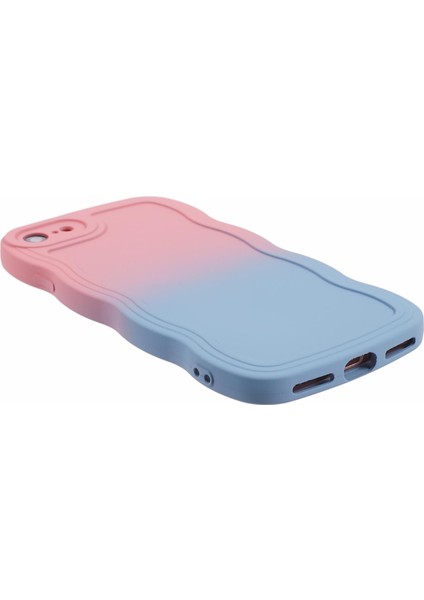 Apple iPhone 7/8 Için Jtw Serisi (Tpu Kılıf Dalgalı Kenar Çift Renkli Telefon Geri Kapak Pinki+Sky Mavisi (Yurt Dışından) indirimleri