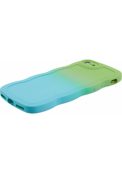 Apple iPhone 7/8 Için Jtw Serisi (Tpu Kılıf Dalgalı Kenar Çift Renkli Telefon Geri Kapak Yeşillik+Bebek Mavisi (Yurt Dışından) fırsatları