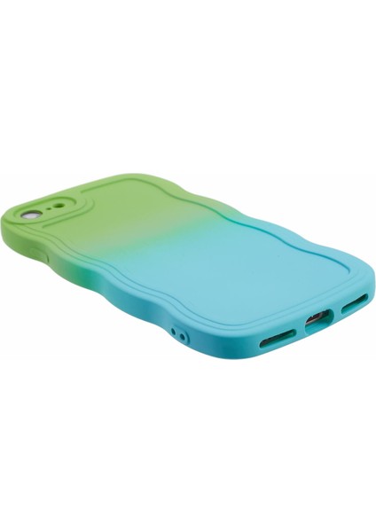 Apple iPhone 7/8 Için Jtw Serisi (Tpu Kılıf Dalgalı Kenar Çift Renkli Telefon Geri Kapak Yeşillik+Bebek Mavisi (Yurt Dışından) indirimleri