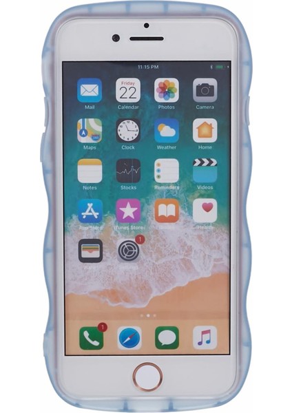 Apple iPhone 7/8 Için Jtw Serisi (Case Glitter Stars Wavy Edge Tpu Kapak-Mavi (Yurt Dışından) fiyatları
