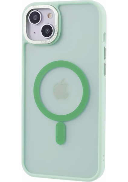 Apple iPhone 13 Case Pc+Tpu Yarı Yoldaş Mat Manyetik Telefon Kapağı Matcha Green (Yurt Dışından)