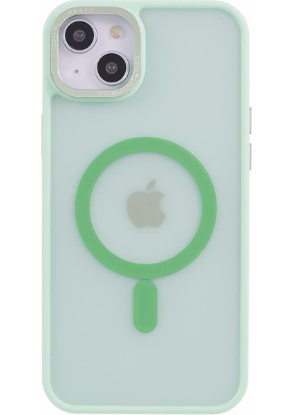 Apple iPhone 13 Case Pc+Tpu Yarı Yoldaş Mat Manyetik Telefon Kapağı Matcha Green (Yurt Dışından)