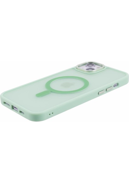 Apple iPhone 13 Case Pc+Tpu Yarı Yoldaş Mat Manyetik Telefon Kapağı Matcha Green (Yurt Dışından)